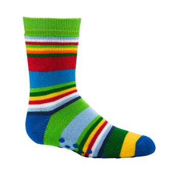 Preview: 6 Paar TippTexx 24 Kinder ABS Stoppersocken Gute Laune Ringel